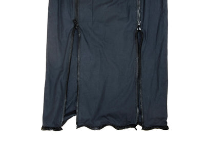 90s Miu Miu chunky zippers technical low waisted skirt