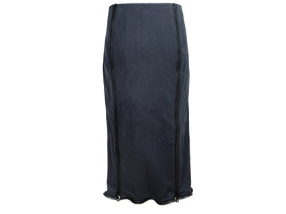 90s Miu Miu chunky zippers technical low waisted skirt