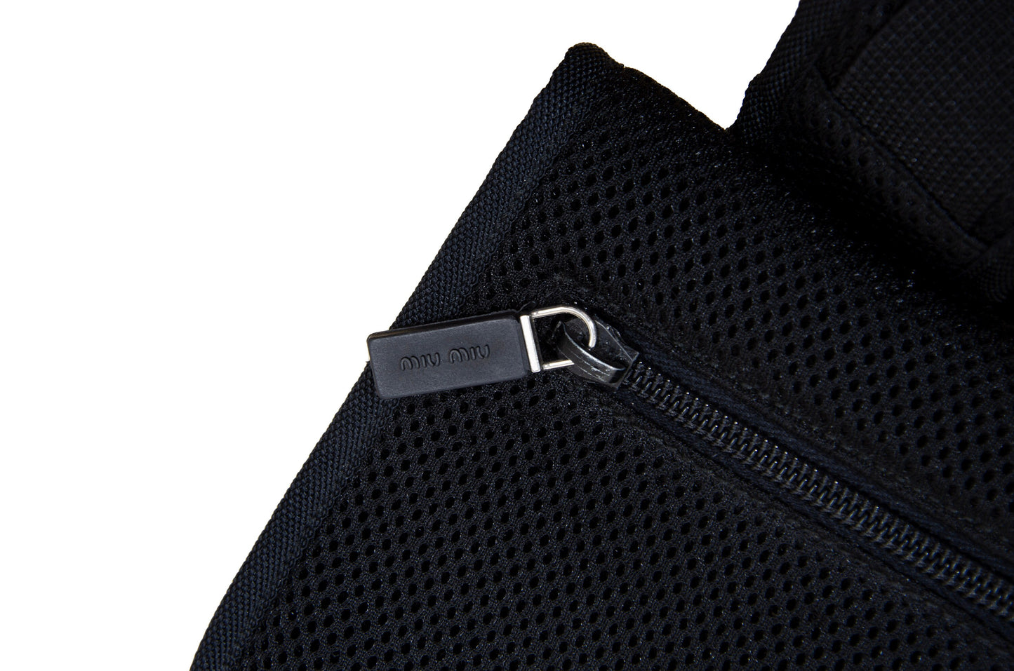90s Miu Miu technical mesh crossbody bag / Archive Miu Miu bag with phone pouch / Made in Italy