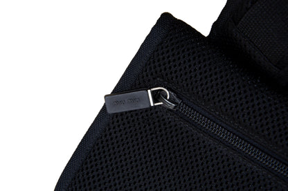 90s Miu Miu technical mesh crossbody bag / Archive Miu Miu bag with phone pouch / Made in Italy