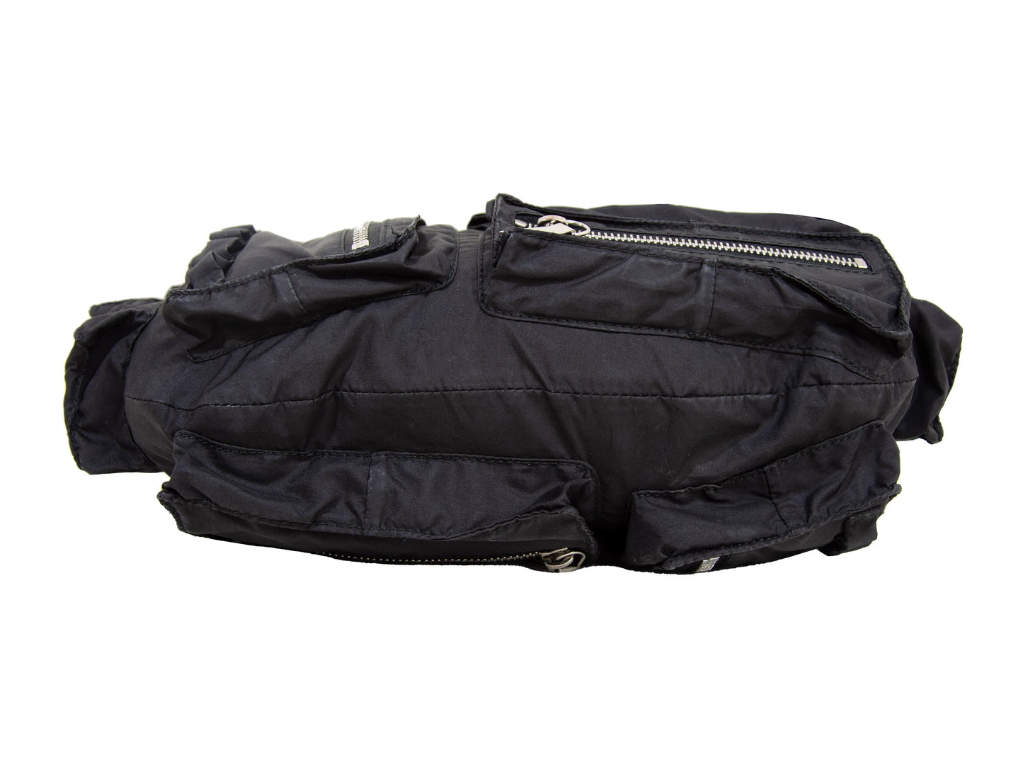 2003 archive Jil Sander multi pocket mini cargo baguette bag / Vintage Jil Sander puffy pockets technical small shoulder bag