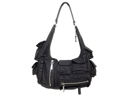 2003 archive Jil Sander multi pocket mini cargo baguette bag / Vintage Jil Sander puffy pockets technical small shoulder bag
