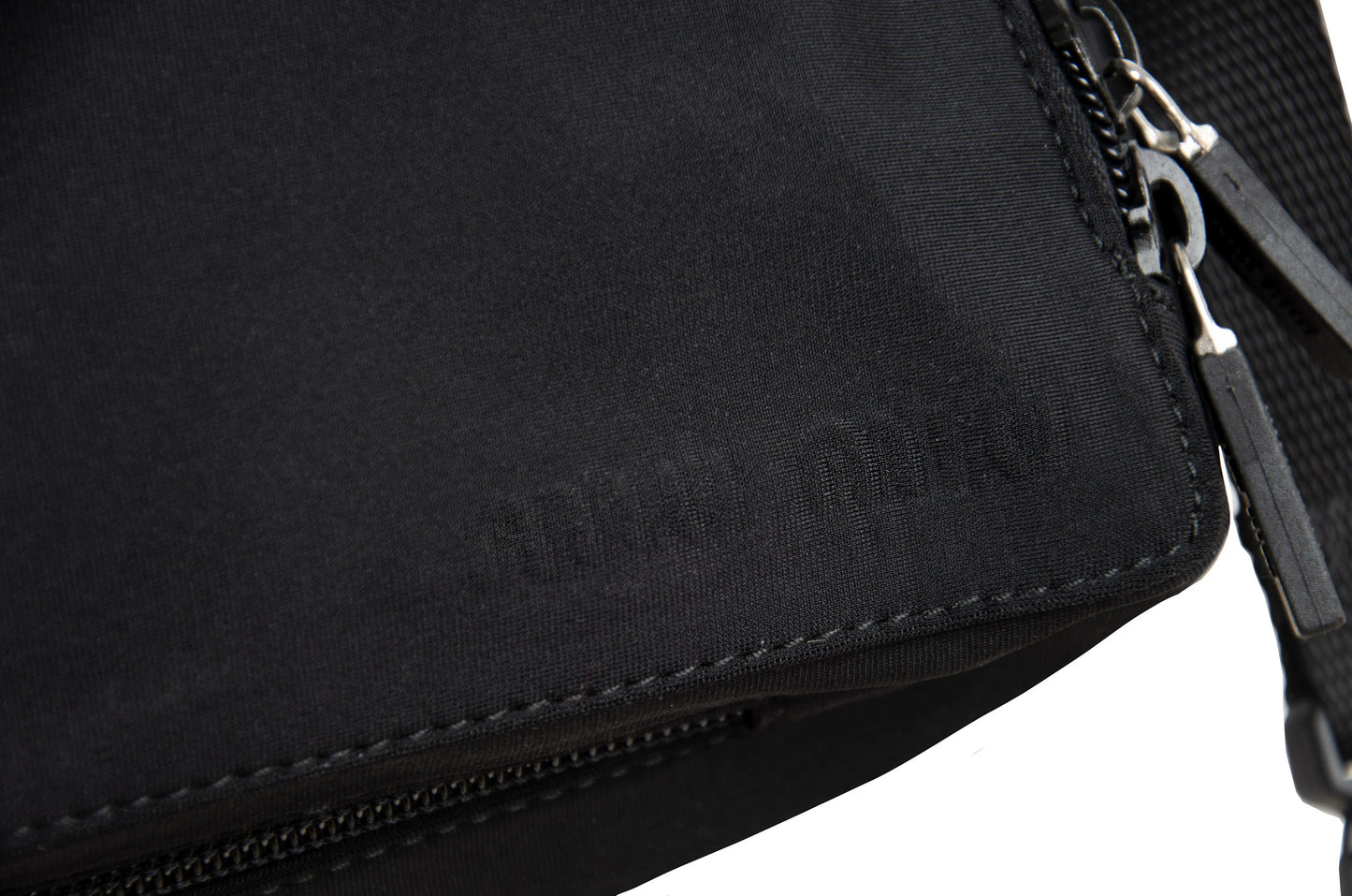 90s Miu Miu black technical cube shape bag / Vintage archive sporty Miu Miu crossbody bag / Made in Italy