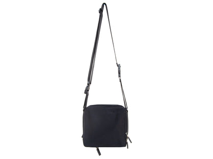 90s Miu Miu black technical cube shape bag / Vintage archive sporty Miu Miu crossbody bag / Made in Italy
