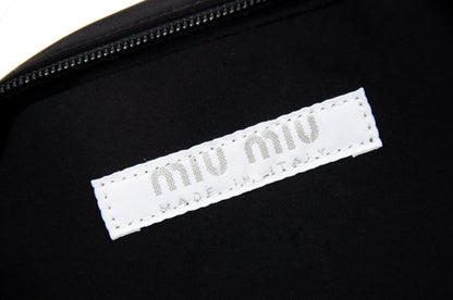 90s Miu Miu black technical cube shape bag / Vintage archive sporty Miu Miu crossbody bag / Made in Italy
