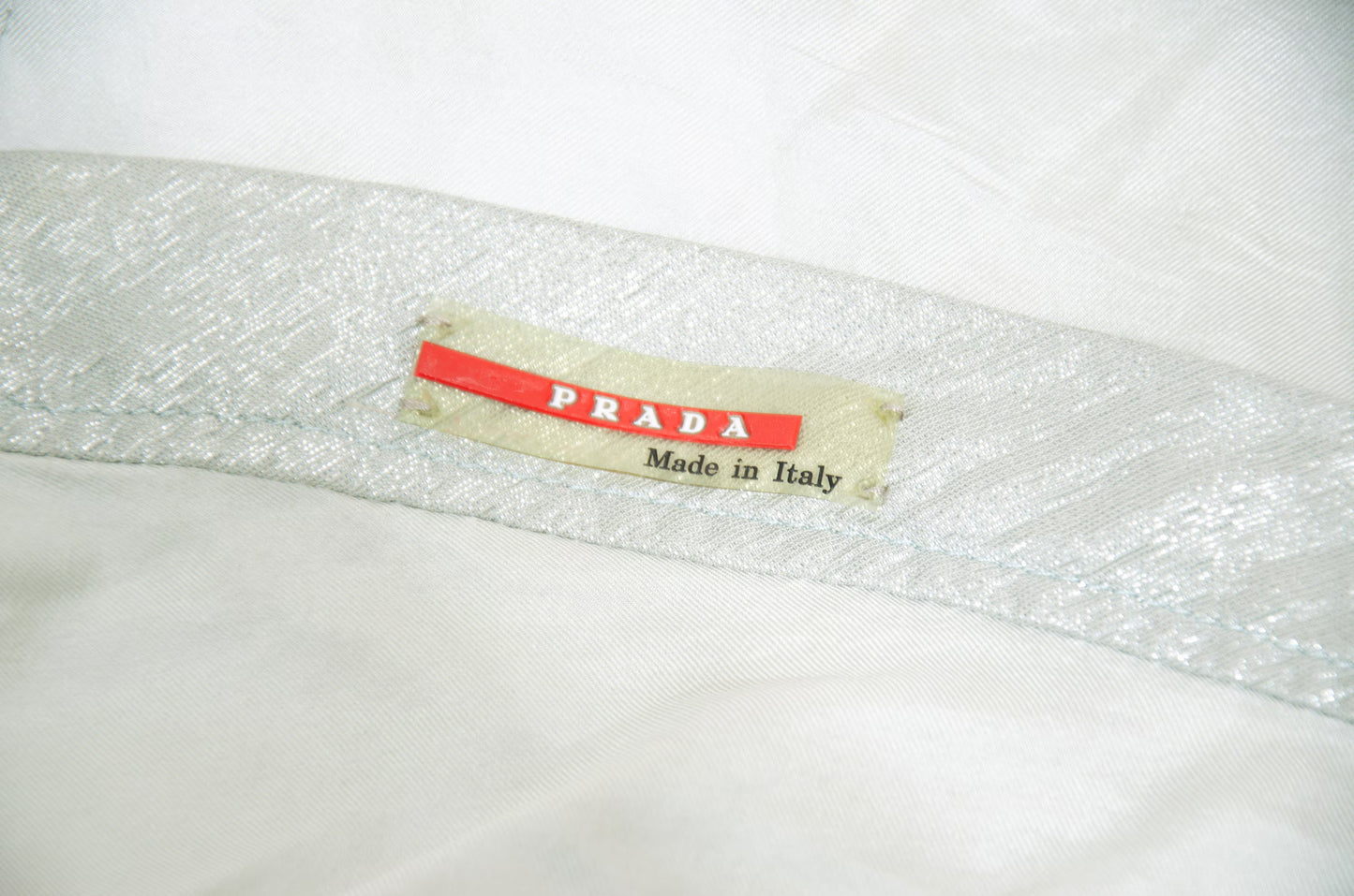 90s Prada silk satin pleated midi wrap skirt / Pale green shiny satin flowy silk skirt / Made in Italy