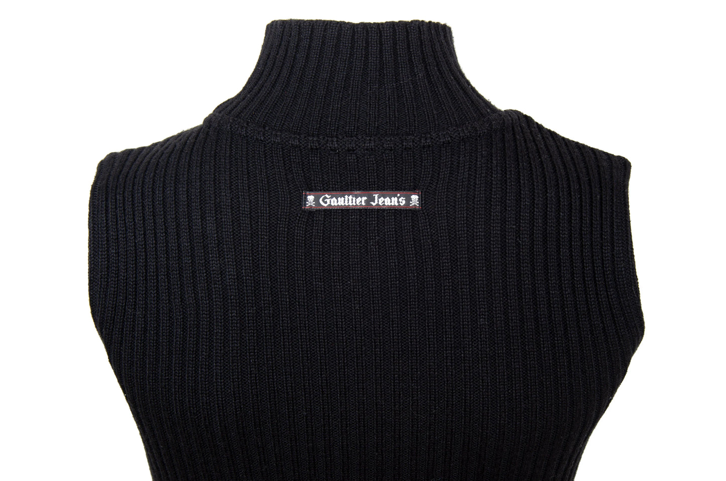 90s Jean Paul Gaultier mini sleeveless sweater dress