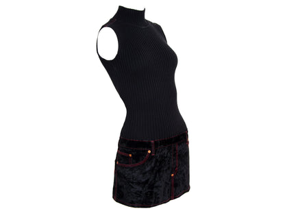 90s Jean Paul Gaultier mini sleeveless sweater dress