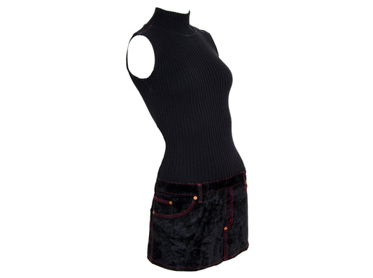 90s Jean Paul Gaultier mini sleeveless sweater dress