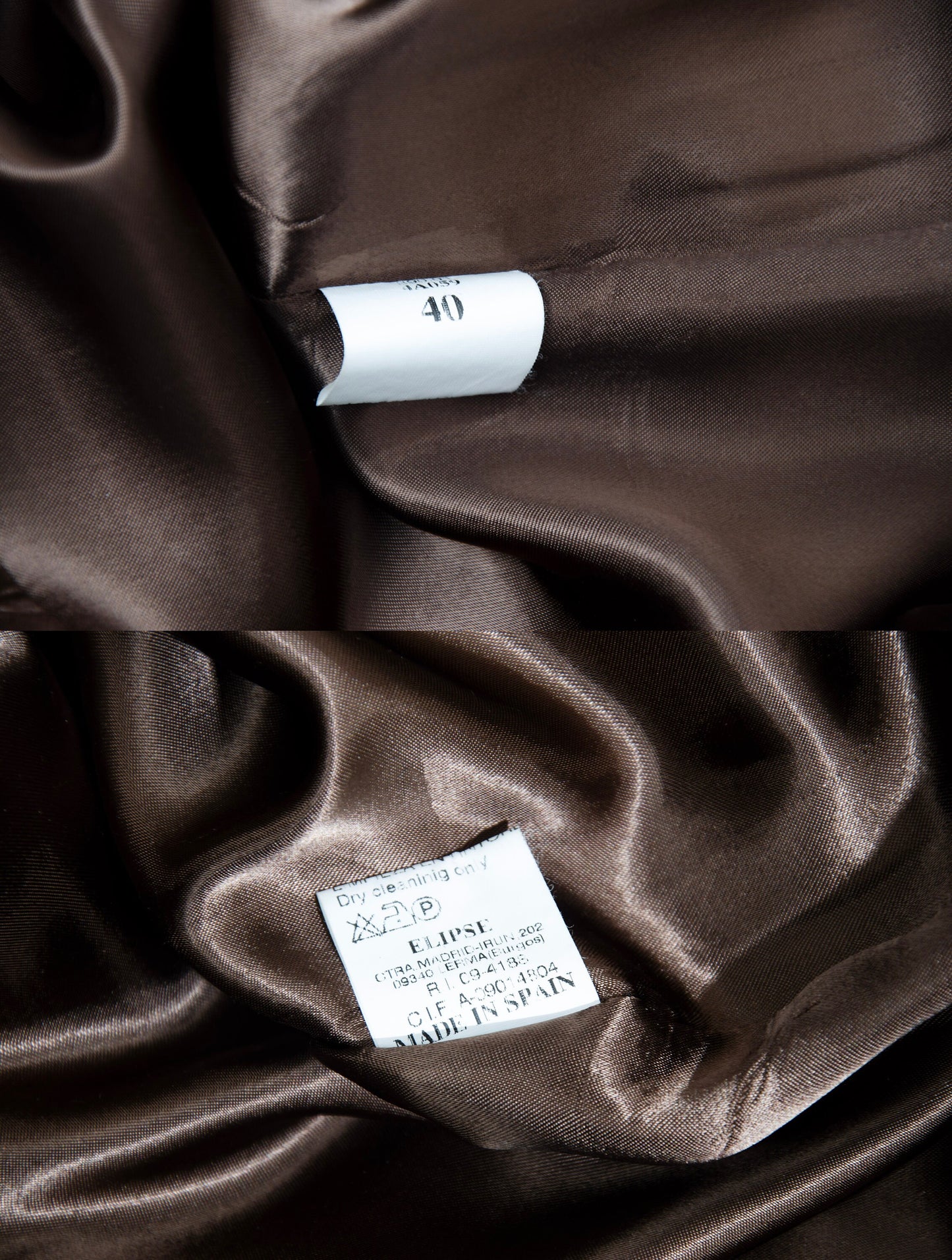 90s Amaya Arzuaga avant garde brown striped coat / Deformed raw edge long wool jacket / Made in Spain