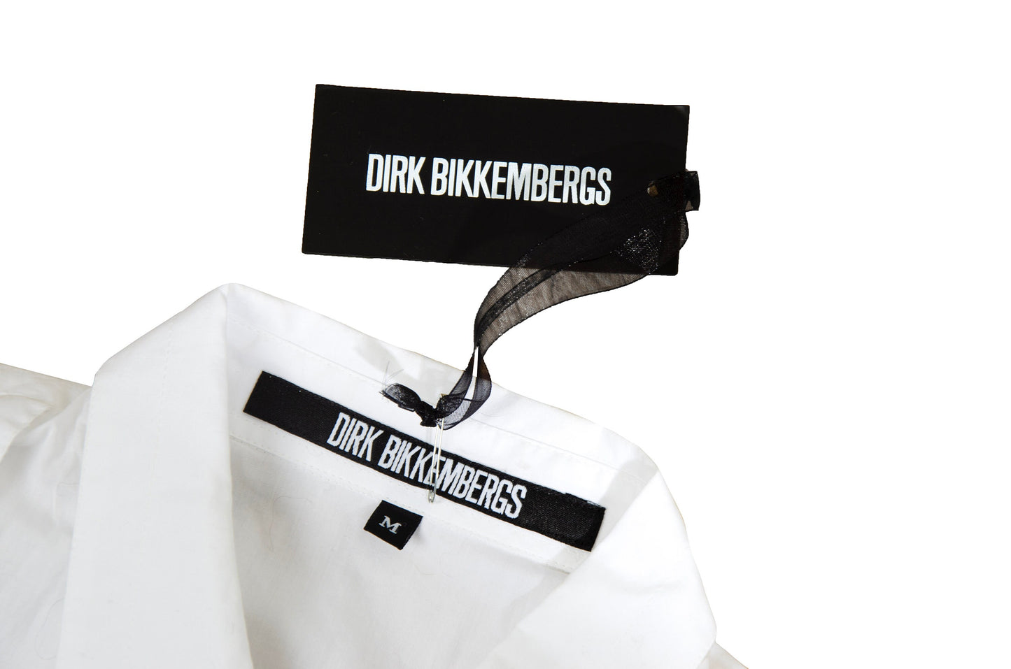S/S 2003 Dirk Bikkembergs piercing button up white shirt / New Old Stock Bikkembergs archive long sleeves ring details shirt / Made in Italy