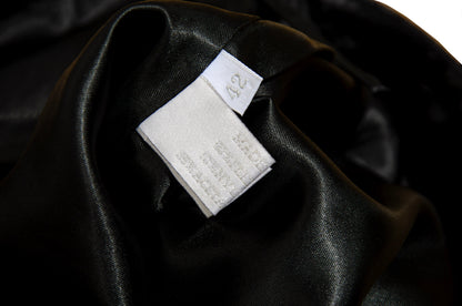 90s Miu Miu low rise dark grey wool mini skirt / Miu Miu low waist short above the knee skirt