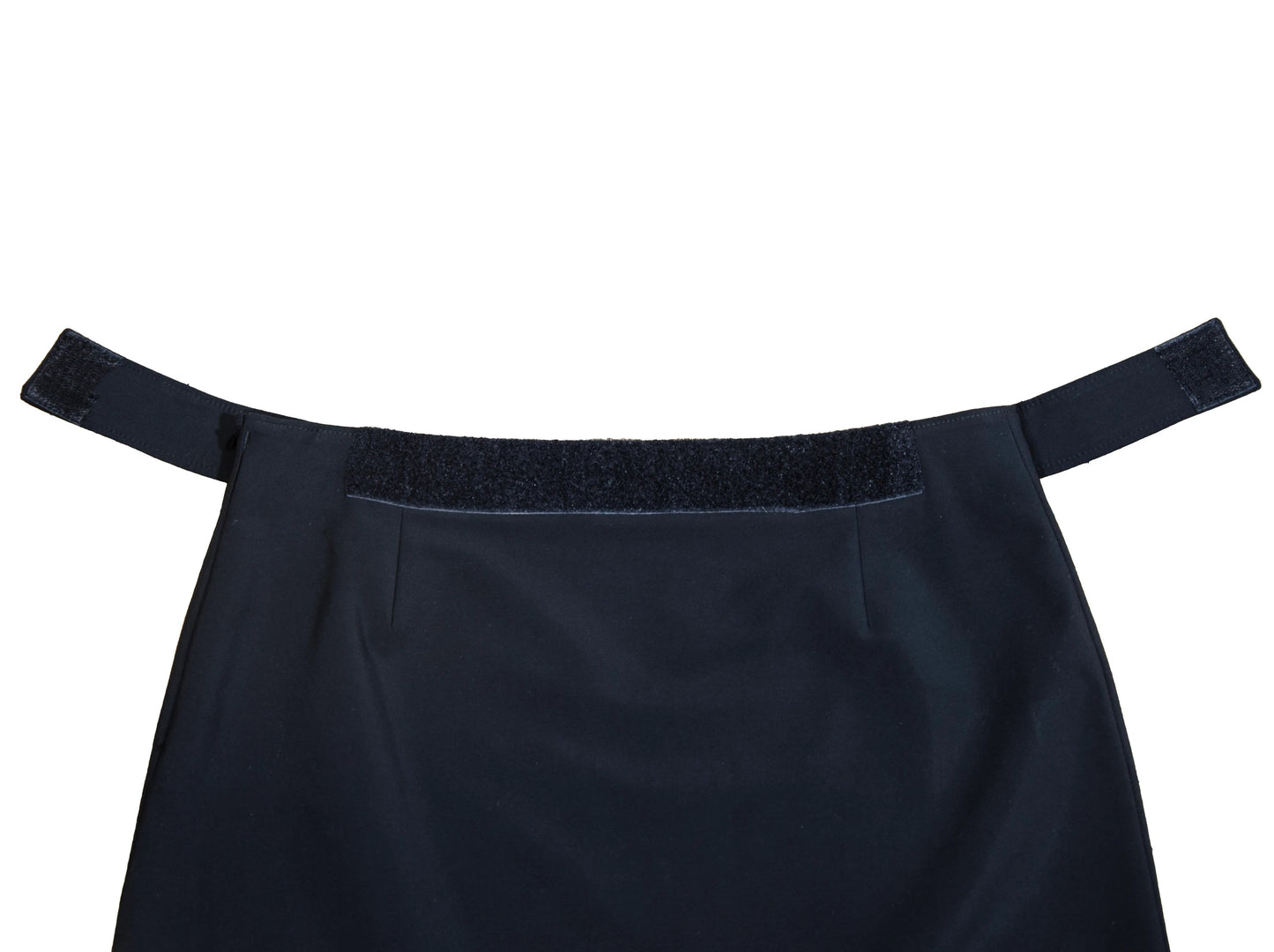 90s Prada minimalist black mini skirt / Prada velcro waist black technical nylon short skirt / Made in Italy