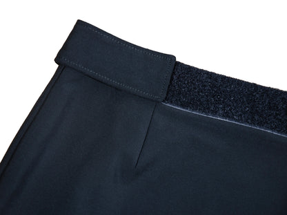 90s Prada minimalist black mini skirt / Prada velcro waist black technical nylon short skirt / Made in Italy