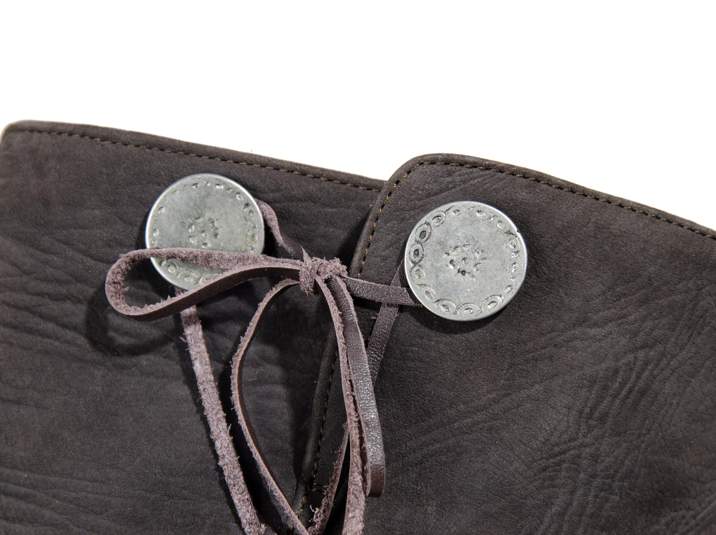 F/W 2005 Marithé + François Girbaud harness leather boots / MFG brown leather asymmetrical wedge heel tall boots / Made in Italy