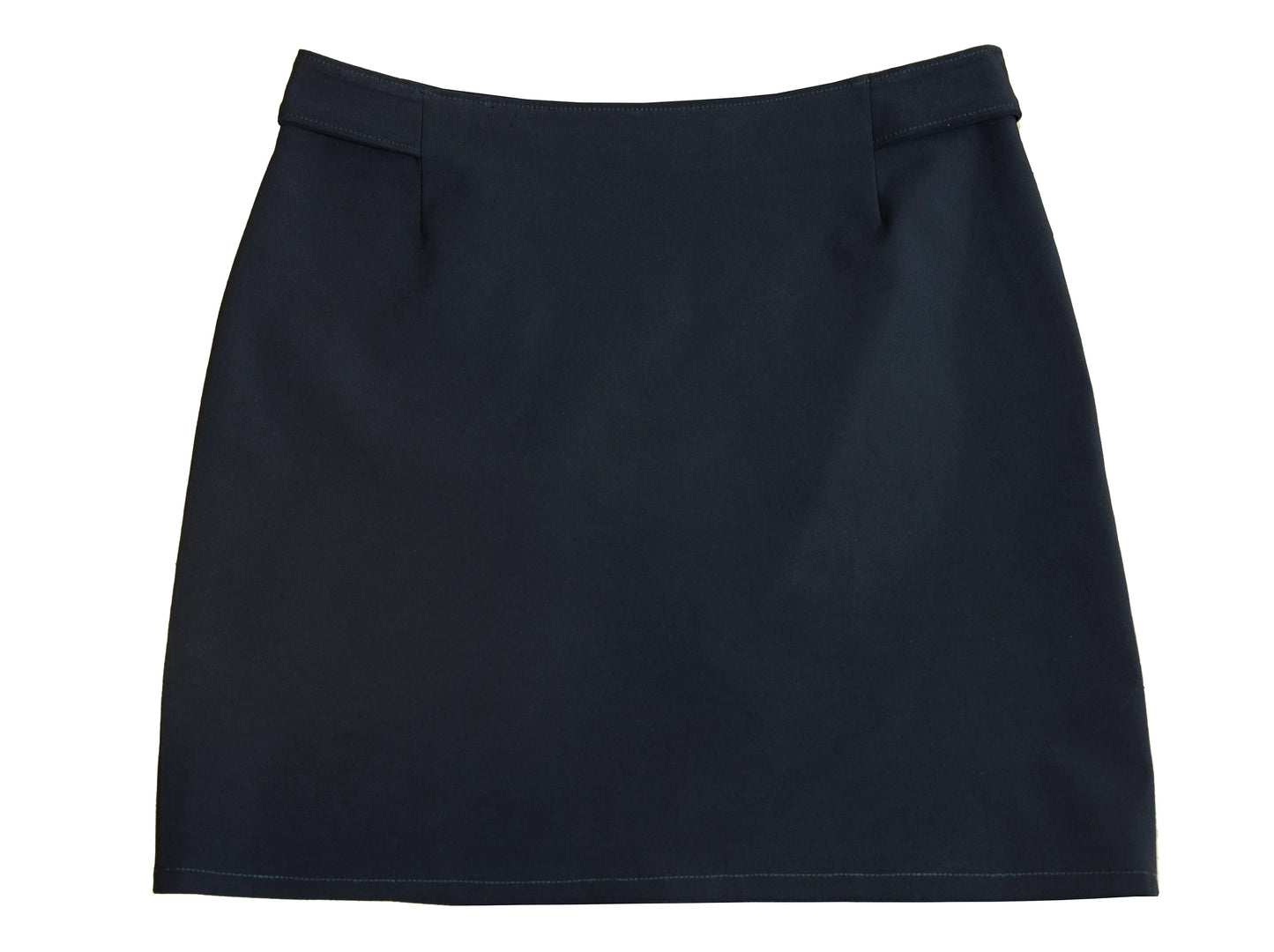 90s Prada minimalist black mini skirt / Prada velcro waist black technical nylon short skirt / Made in Italy