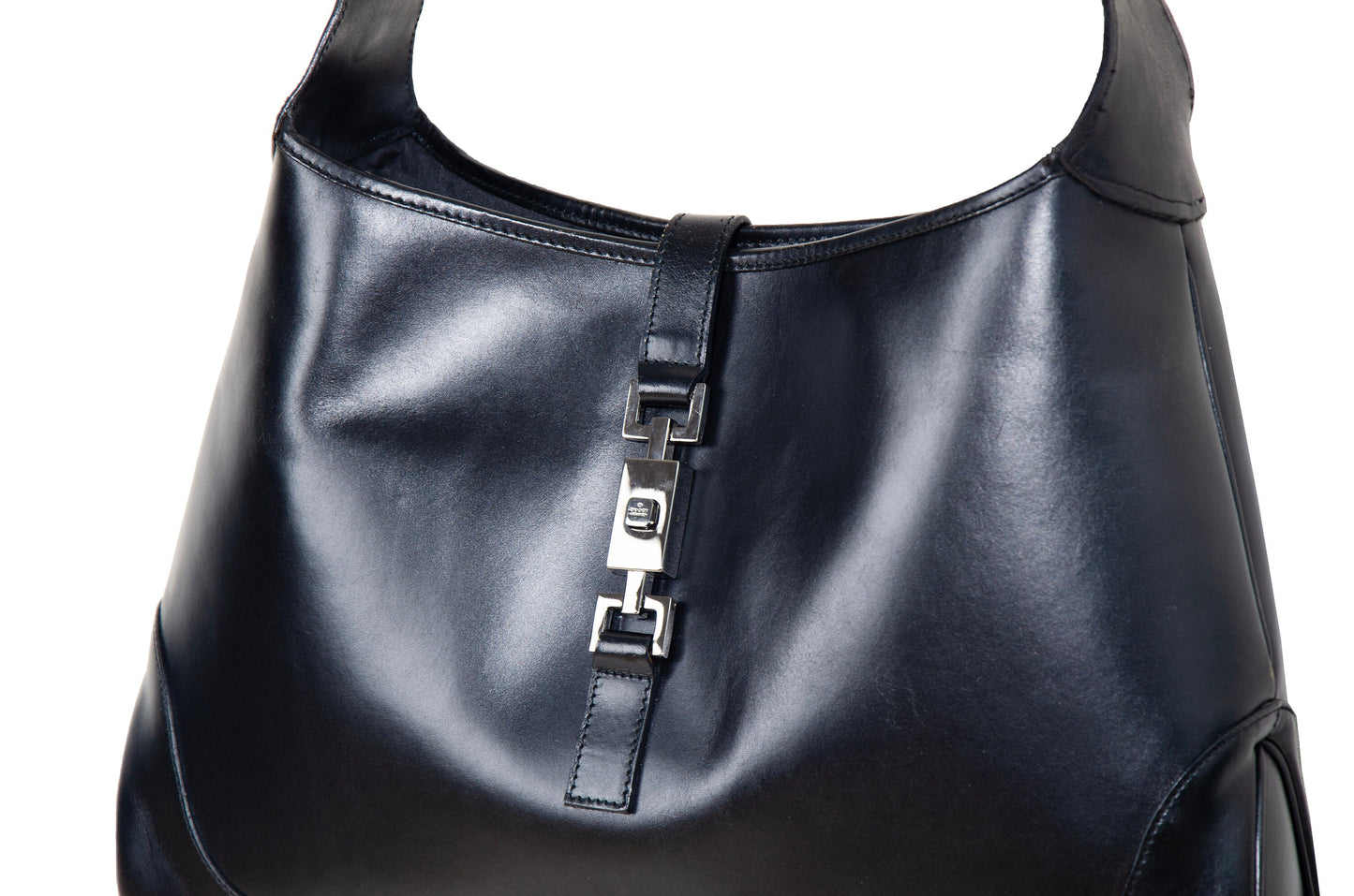 Vintage Gucci Jackie black leather bag / Tom Ford Gucci black leather Jackie hobo bag / Made in Italy