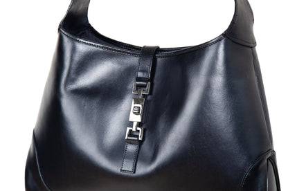 Vintage Gucci Jackie black leather bag / Tom Ford Gucci black leather Jackie hobo bag / Made in Italy