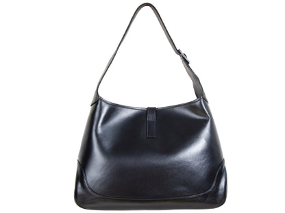 Vintage Gucci Jackie black leather bag / Tom Ford Gucci black leather Jackie hobo bag / Made in Italy