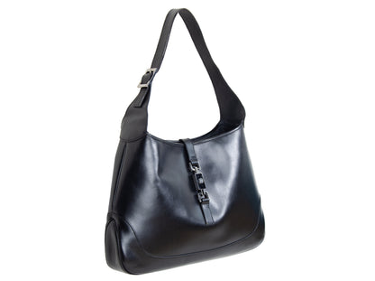 Vintage Gucci Jackie black leather bag / Tom Ford Gucci black leather Jackie hobo bag / Made in Italy