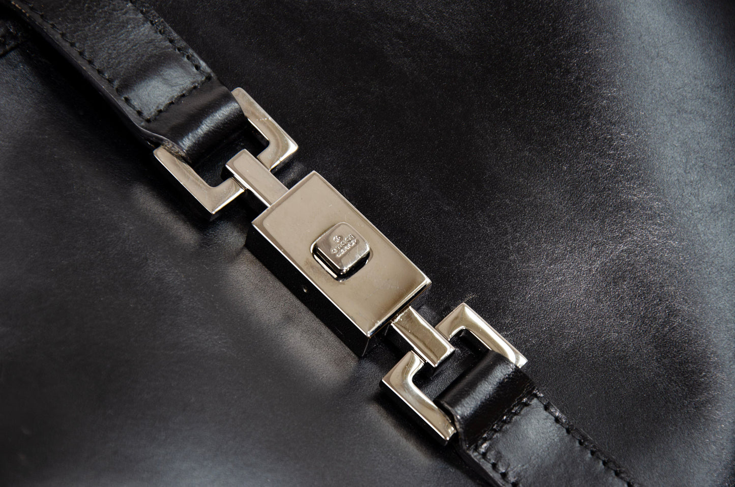 Vintage Gucci Jackie black leather bag / Tom Ford Gucci black leather Jackie hobo bag / Made in Italy