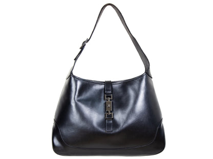 Vintage Gucci Jackie black leather bag / Tom Ford Gucci black leather Jackie hobo bag / Made in Italy
