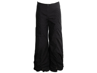 2000s Cop Copine shirred black two piece tunic and pants set