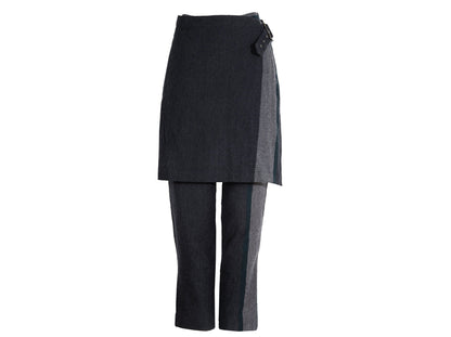 Y's Yohji Yamamoto overskirt pants / Y's wrap skirt trousers / Made in Japan