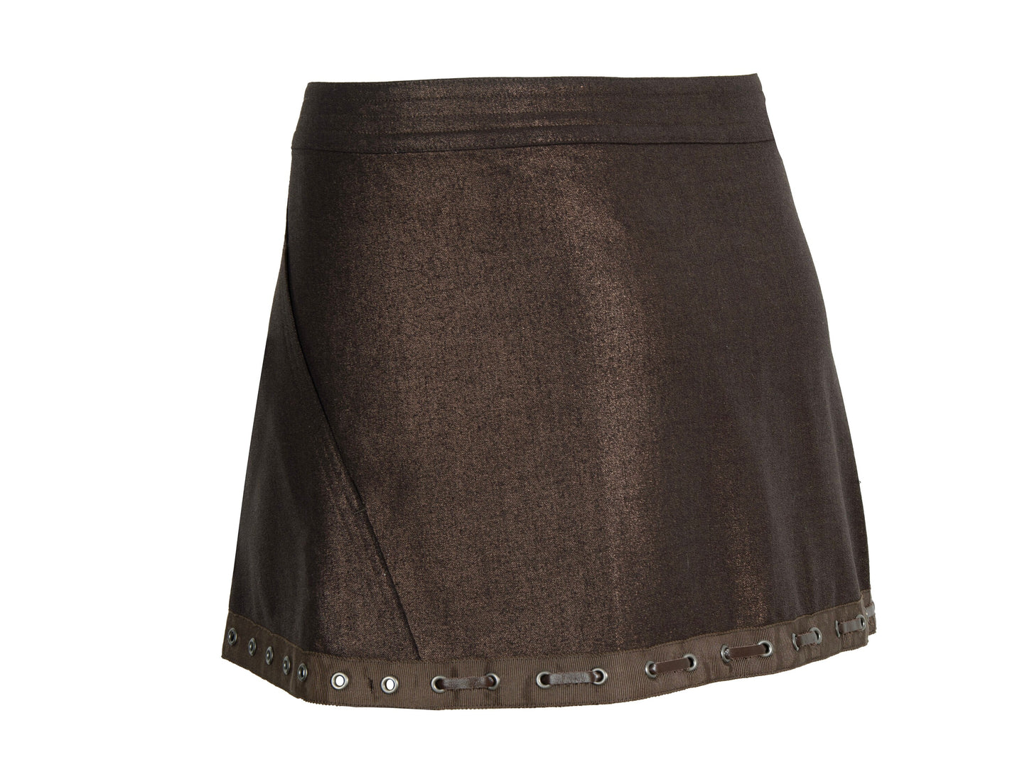 Vintage Ritsuko Shirahama mini wrap skirt with leather ties