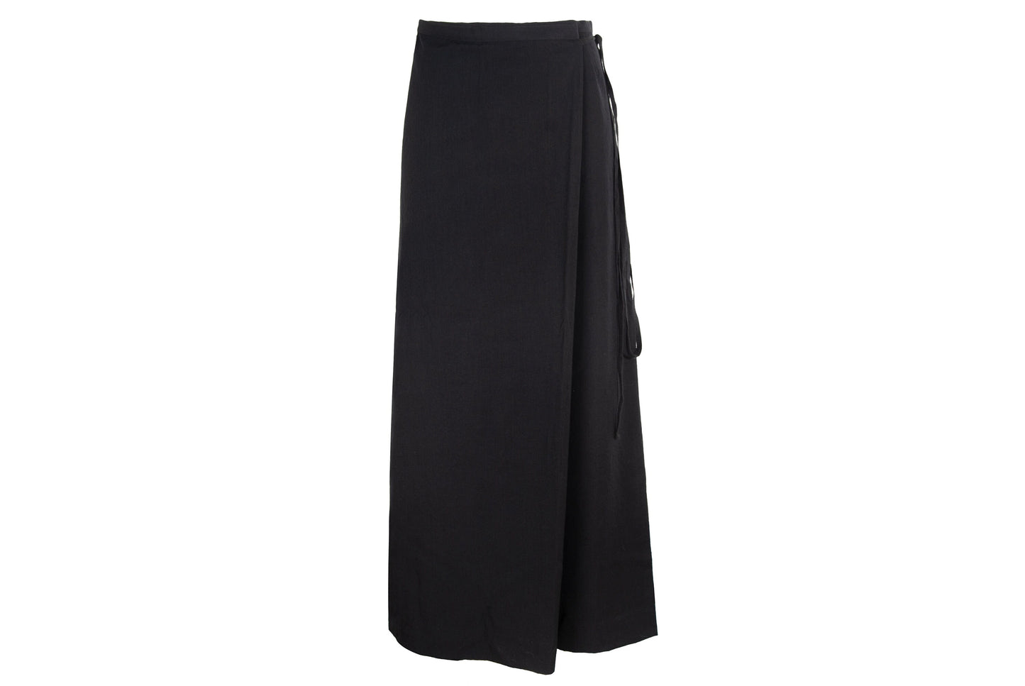 90s Yohji Yamamoto "I wish" black wool skirt pants / Made in Japan