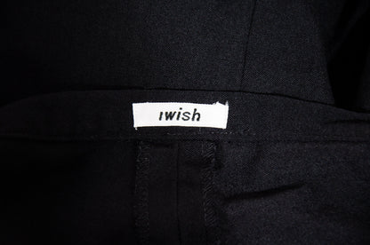90s Yohji Yamamoto "I wish" black wool skirt pants / Made in Japan