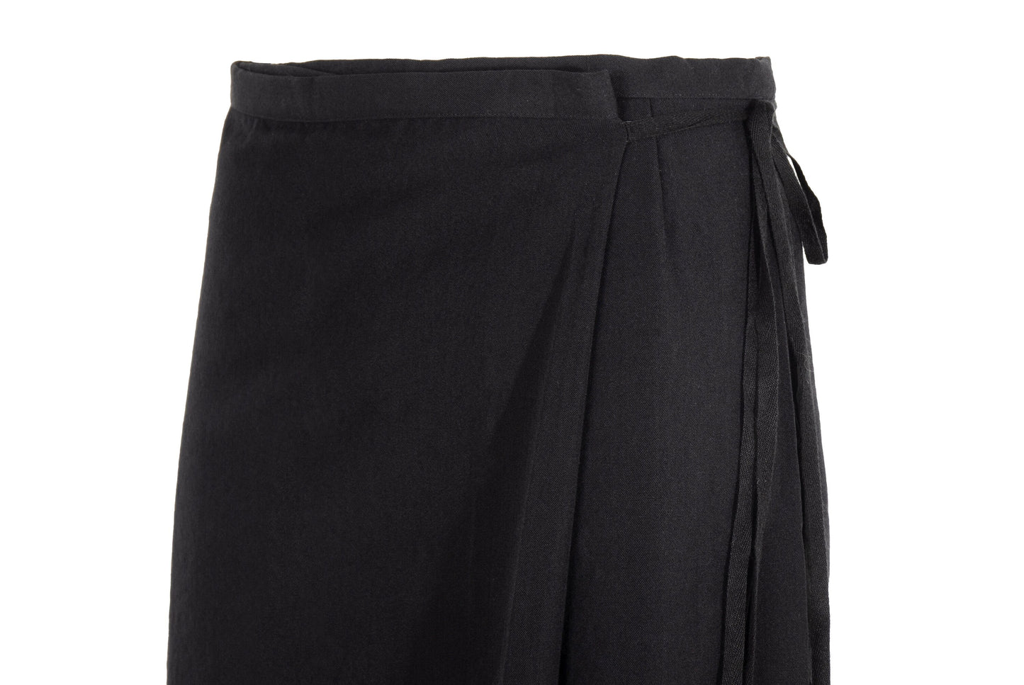 90s Yohji Yamamoto "I wish" black wool skirt pants / Made in Japan