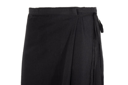 90s Yohji Yamamoto "I wish" black wool skirt pants / Made in Japan