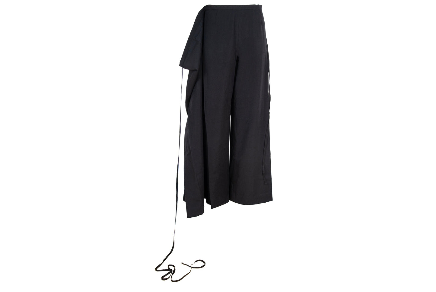 90s Yohji Yamamoto "I wish" black wool skirt pants / Made in Japan