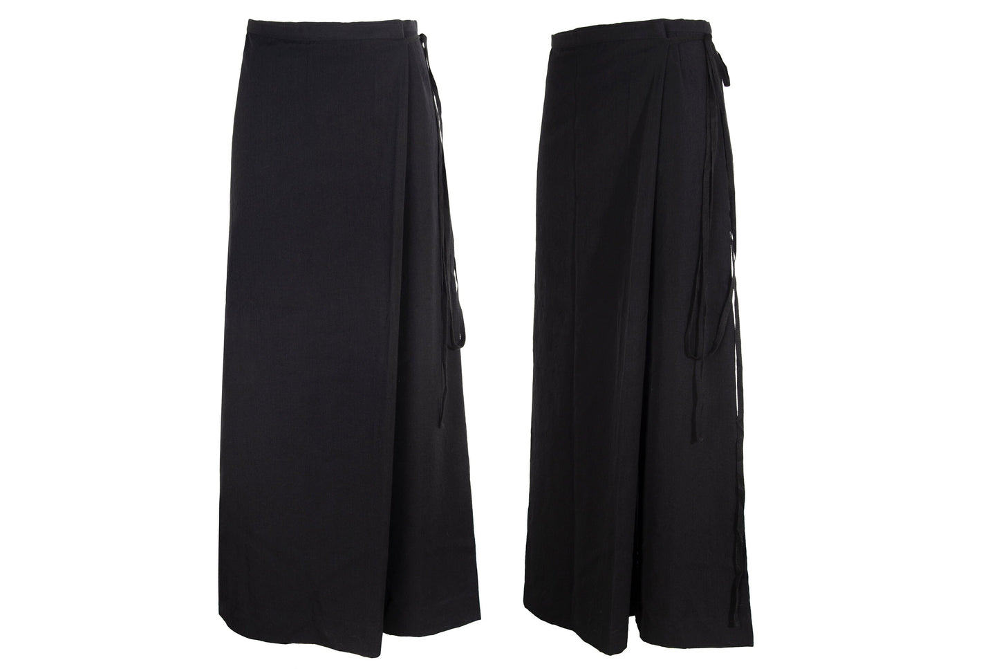 90s Yohji Yamamoto "I wish" black wool skirt pants / Made in Japan