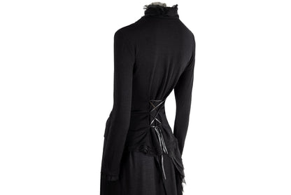 Vintage Ritsuko Shirahama wool and silk minimalist two piece set / Made in Japan