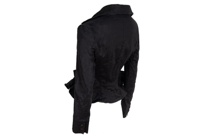 Vintage Ritsuko Shirahama linen and cotton blend wired avant garde bendable jacket