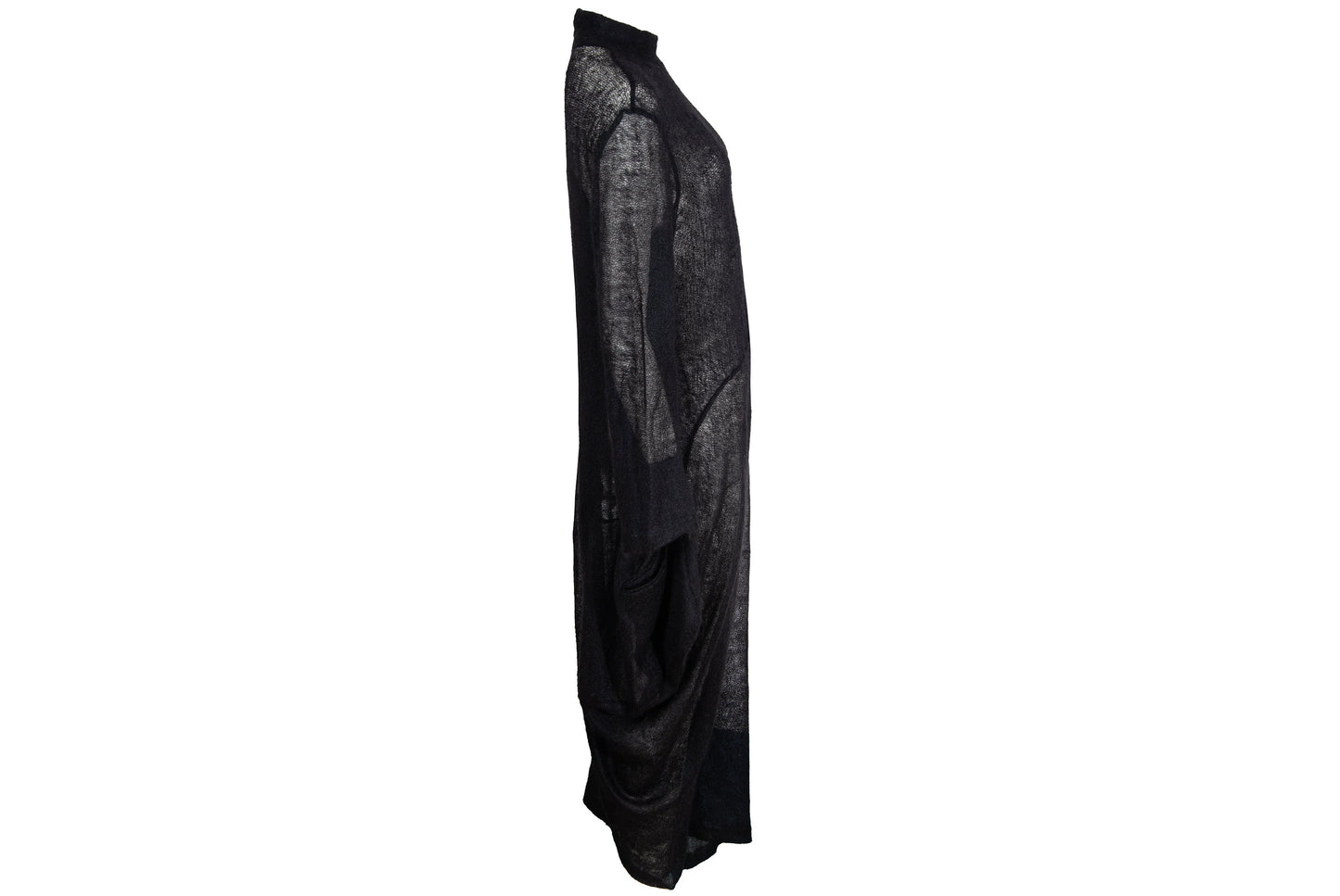 2000s Marithé + François Girbaud mohair knit oversized draped loose fit maxi dress / Made in Italy