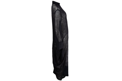 2000s Marithé + François Girbaud mohair knit oversized draped loose fit maxi dress / Made in Italy