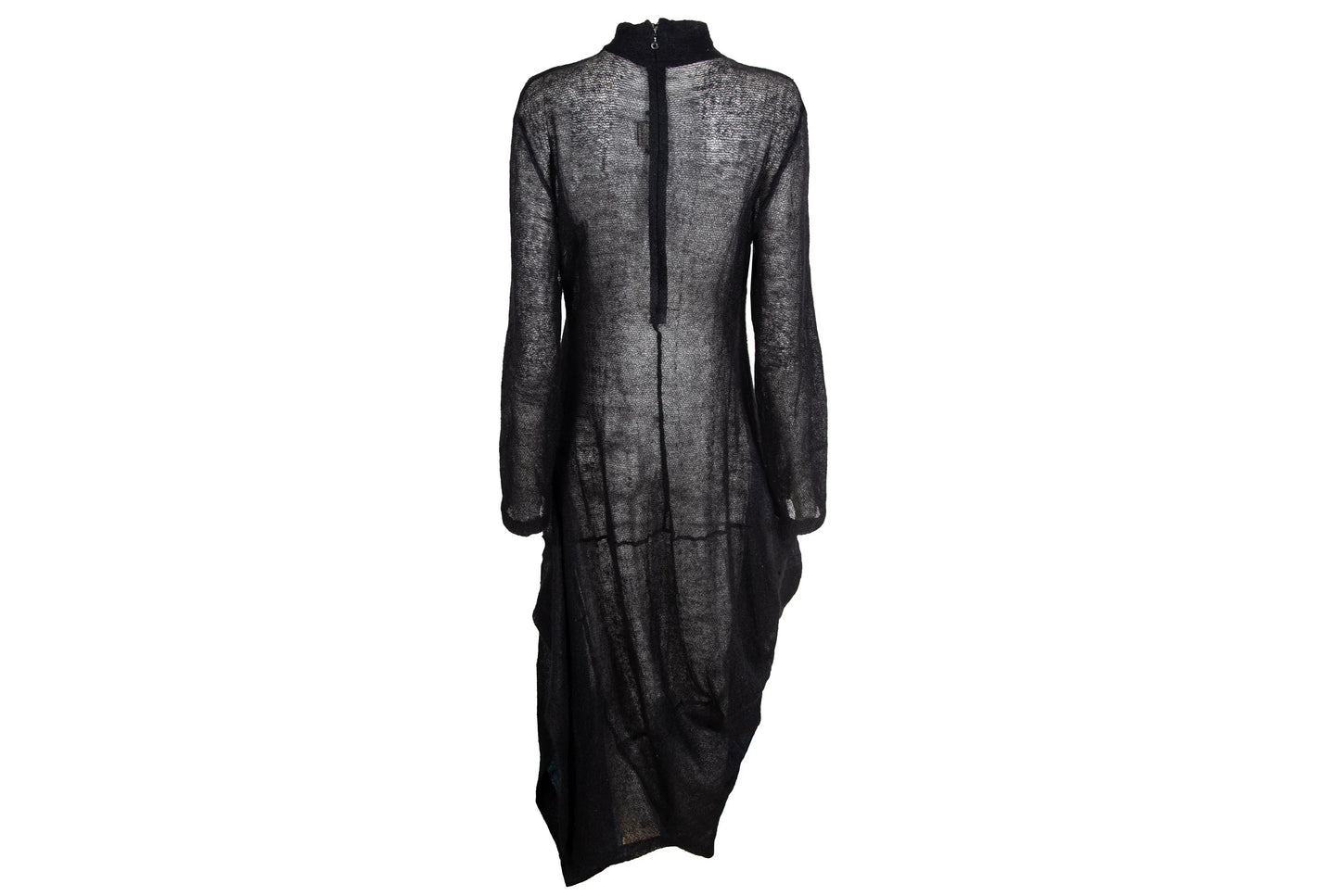 2000s Marithé + François Girbaud mohair knit oversized draped loose fit maxi dress / Made in Italy