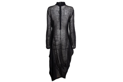 2000s Marithé + François Girbaud mohair knit oversized draped loose fit maxi dress / Made in Italy