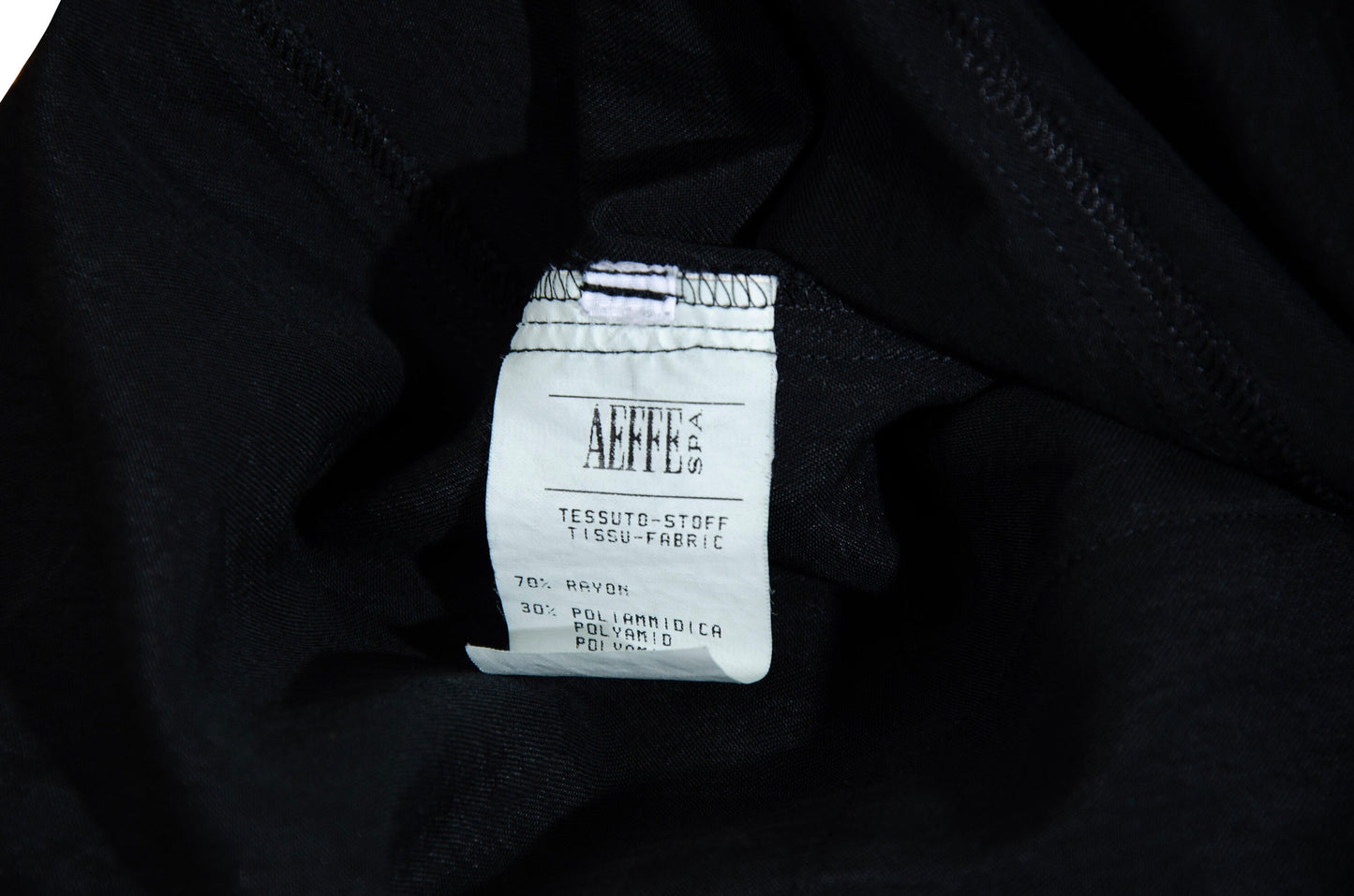 90s Jean Paul Gaultier button up mother of pearl black shirt