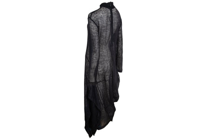 2000s Marithé + François Girbaud mohair knit oversized draped loose fit maxi dress / Made in Italy