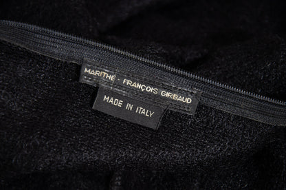 2000s Marithé + François Girbaud mohair knit oversized draped loose fit maxi dress / Made in Italy