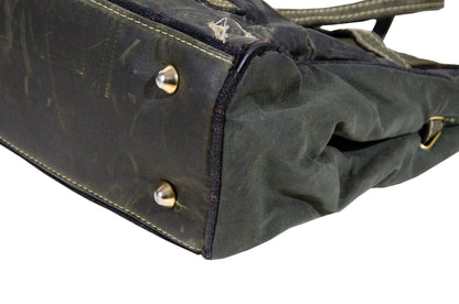 Vintage Barbour raincoat handbag / Handmade in Italy
