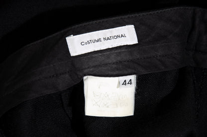 Vintage Costume National black wool skirt pants / Made in Italy