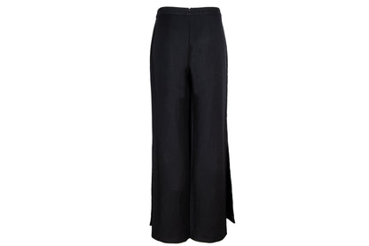 Vintage Costume National black wool skirt pants / Made in Italy
