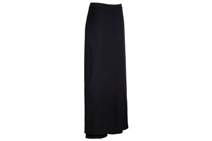 Vintage Costume National black wool skirt pants / Made in Italy