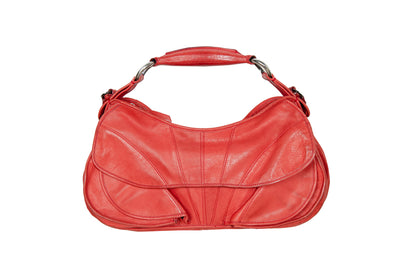 Vintage Costume National leather handbag - Costume National abstract baguette bag - Made in Italy