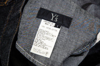 Vintage Y'S by Yohji Yamamoto baggy dropped crotch dark wash denim pants / Made in Japan